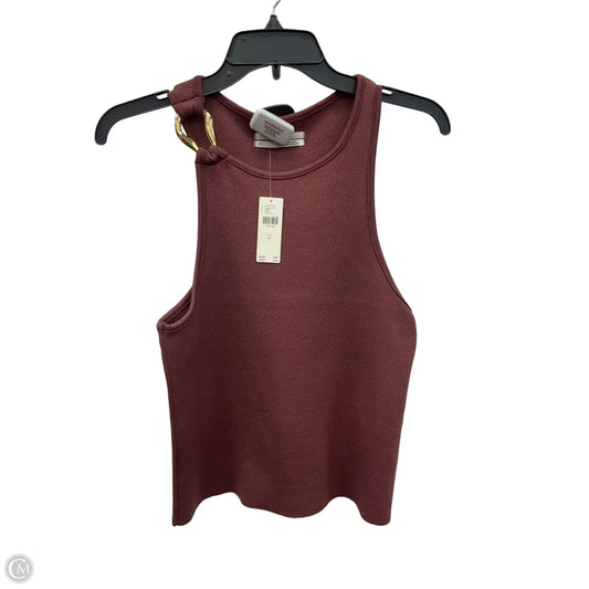 Top Sleeveless By Anthropologie In Maroon, Size: M