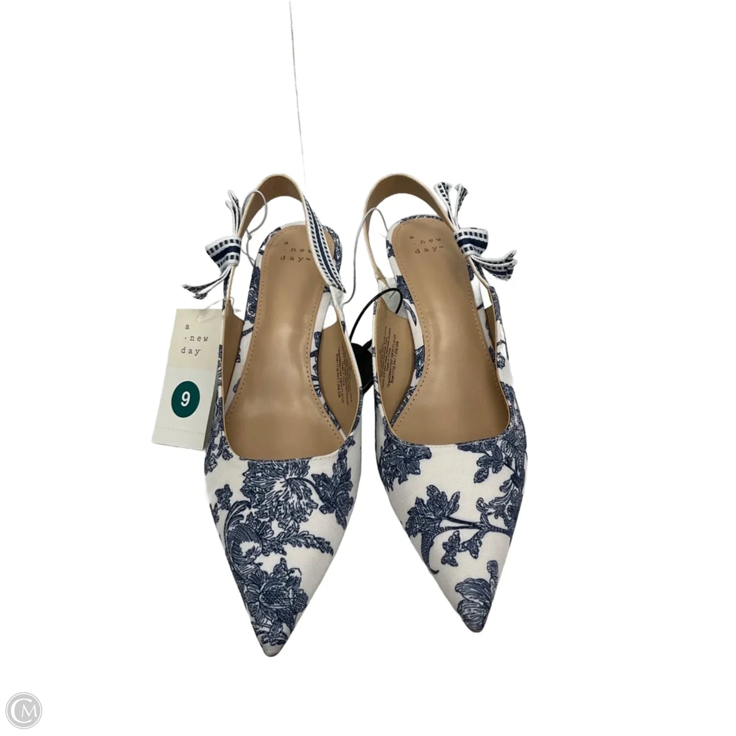 Shoes Heels Kitten By A New Day In Blue & White, Size: 9