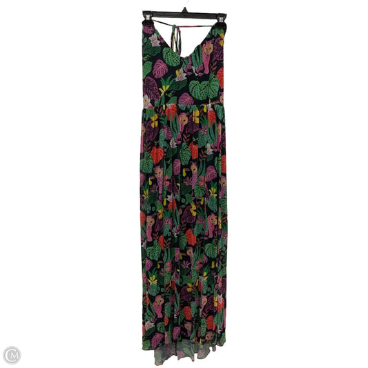 Dress Casual Maxi By Betsey Johnson In Black & Green, Size: Xl