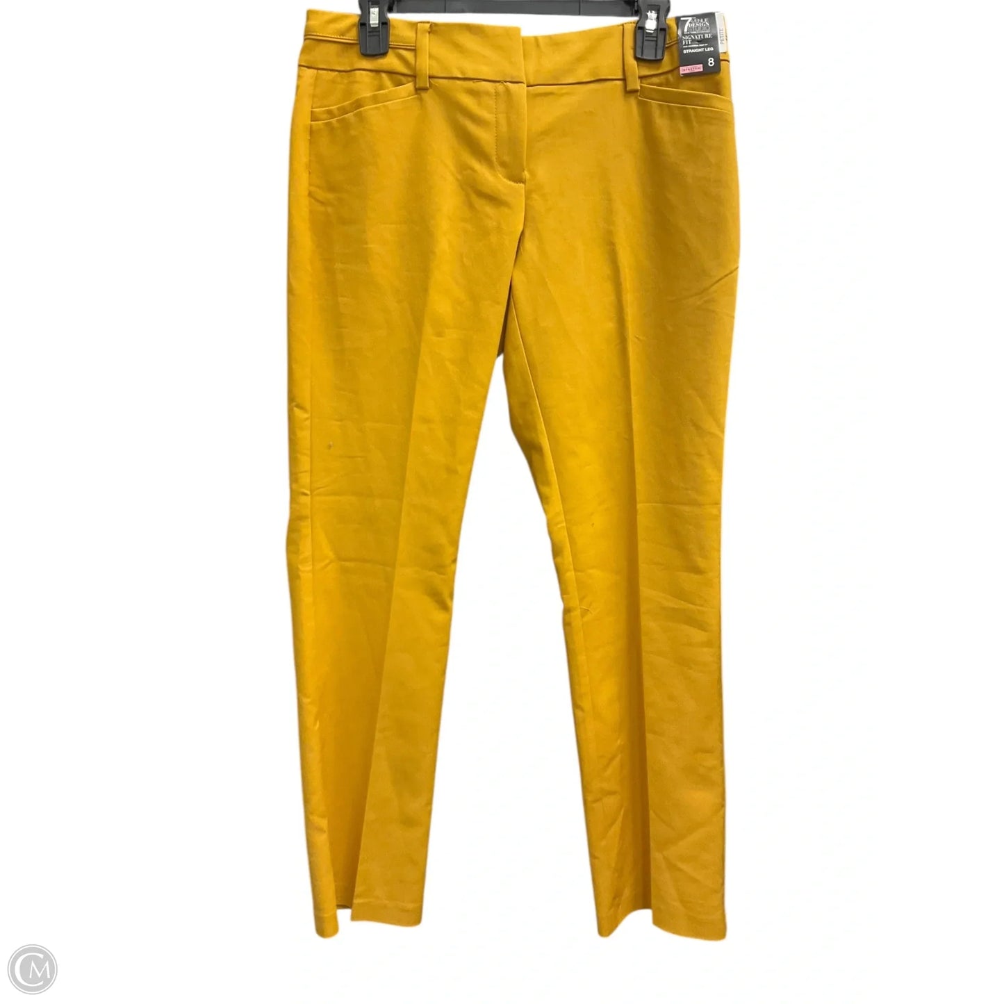 Pants Dress By New York And Co In Yellow, Size: 8p