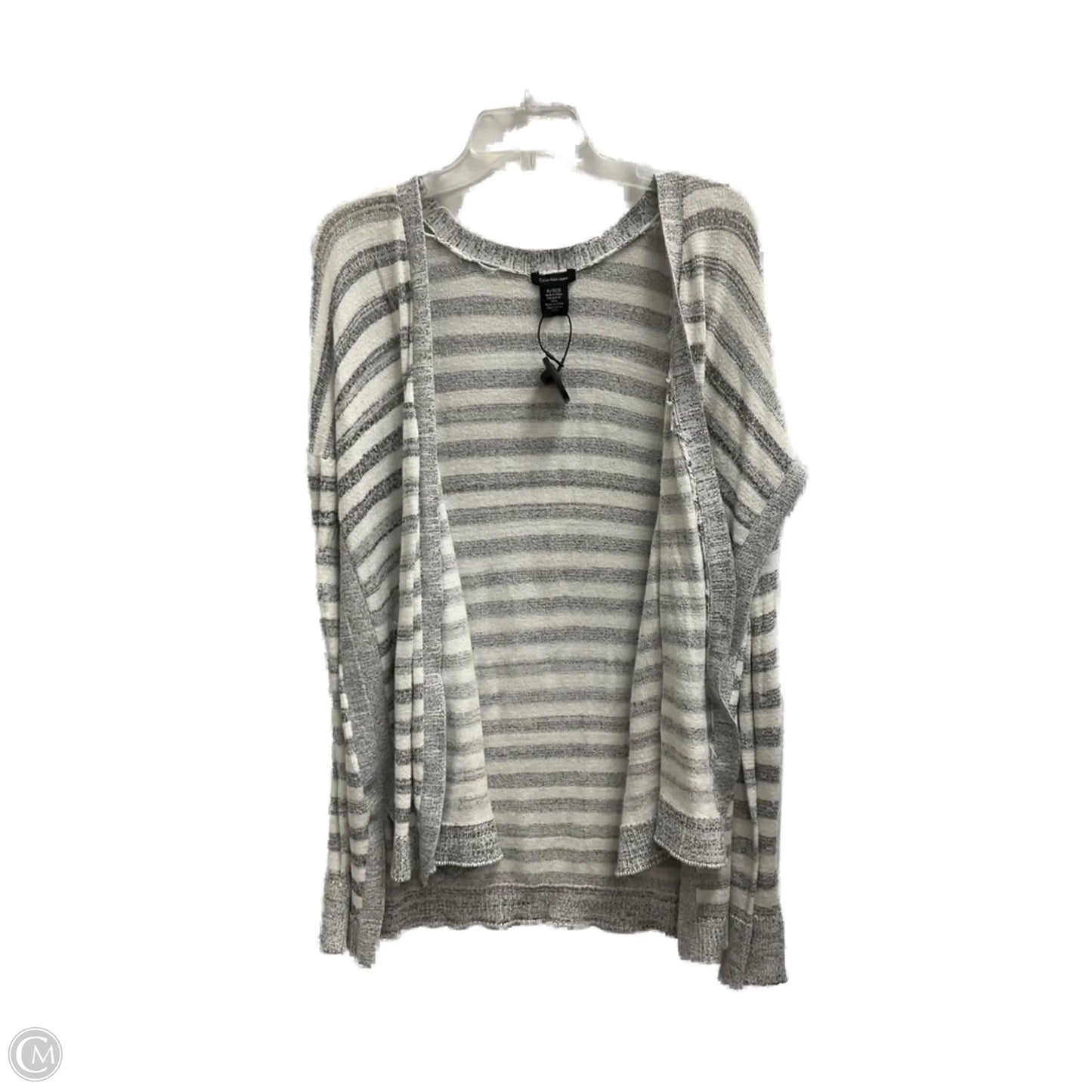 Cardigan By Calvin Klein In Grey, Size: Xl