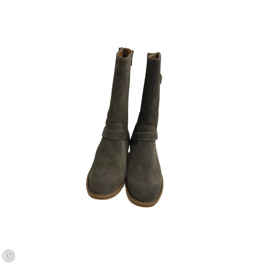 Boots Mid-calf Flats By Born In Grey, Size: 7.5
