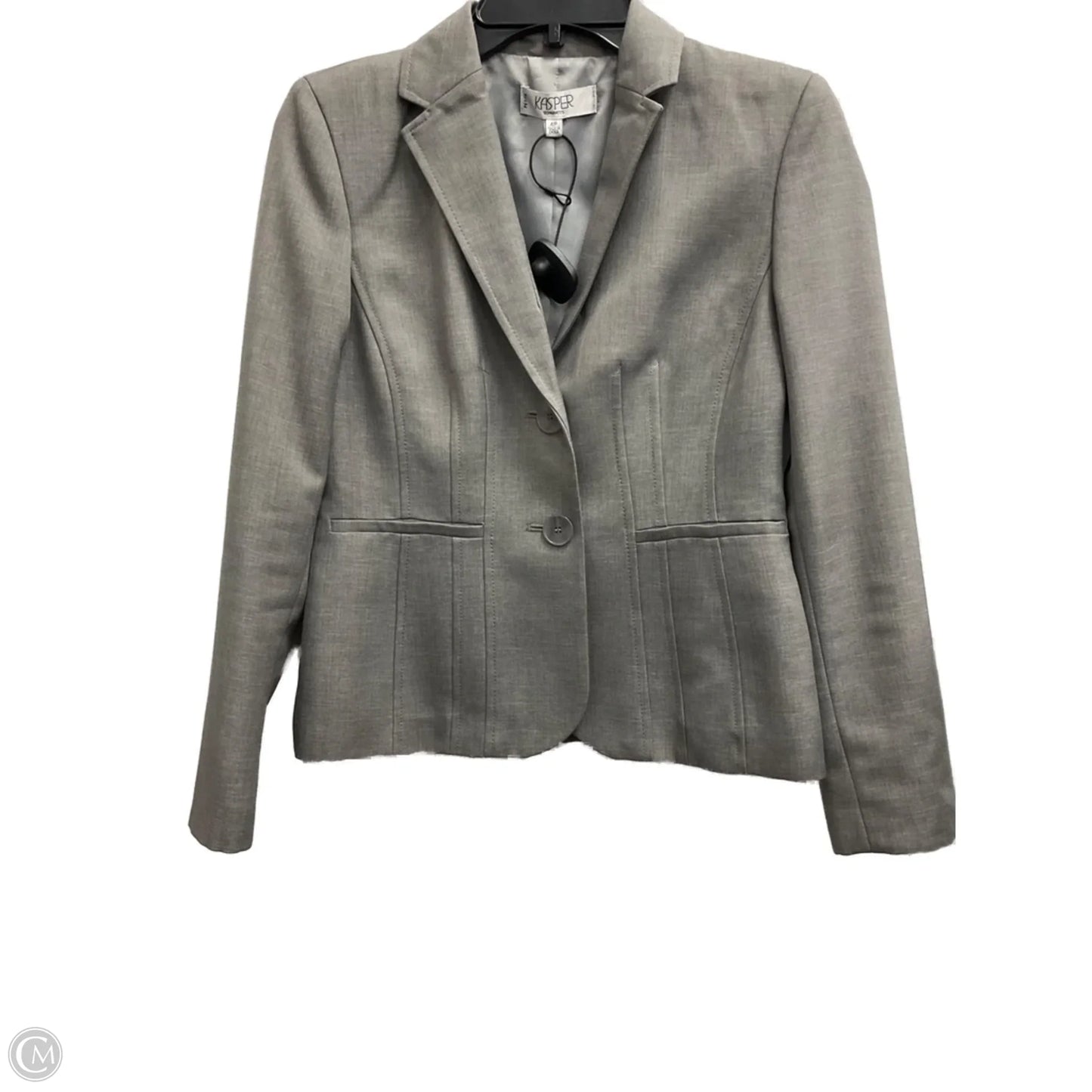 Blazer By Kasper In Grey, Size: 4p
