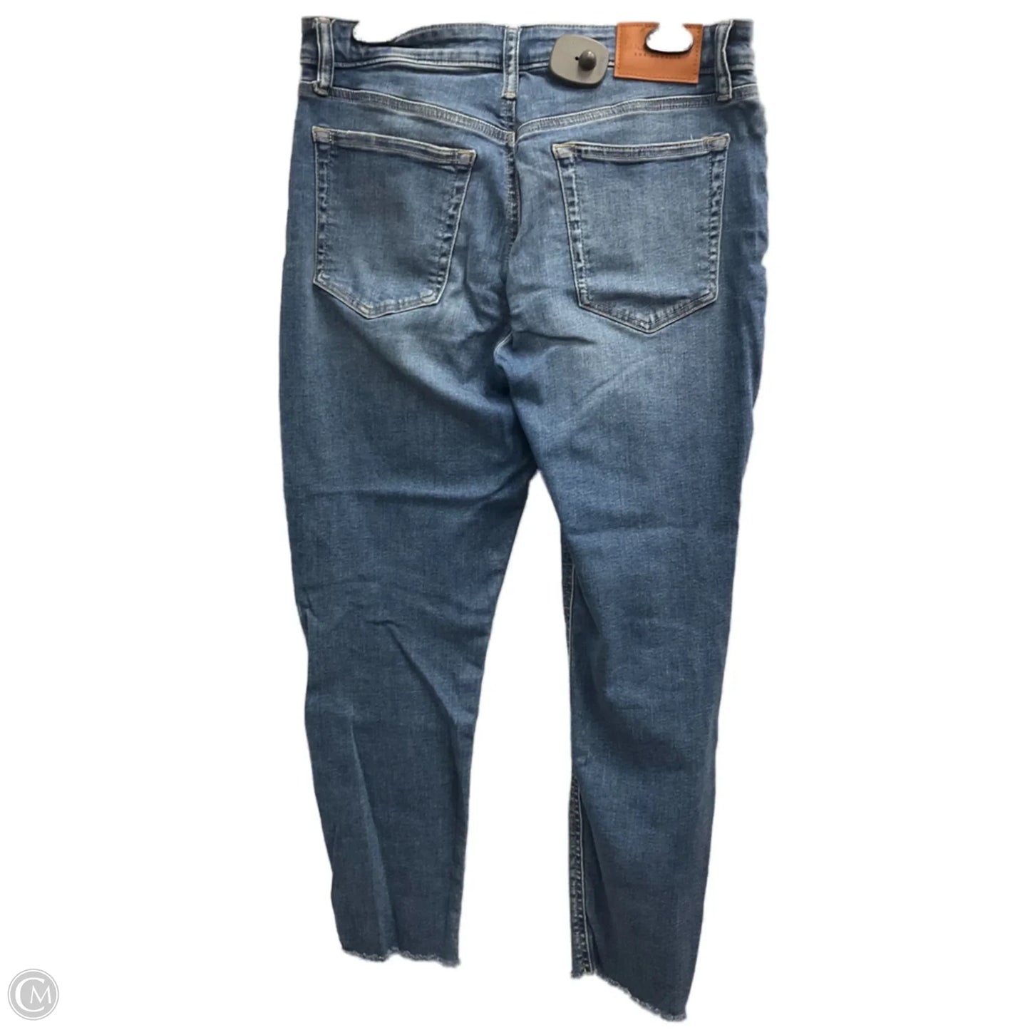 Jeans Straight By Lucky Brand In Blue Denim, Size: 12
