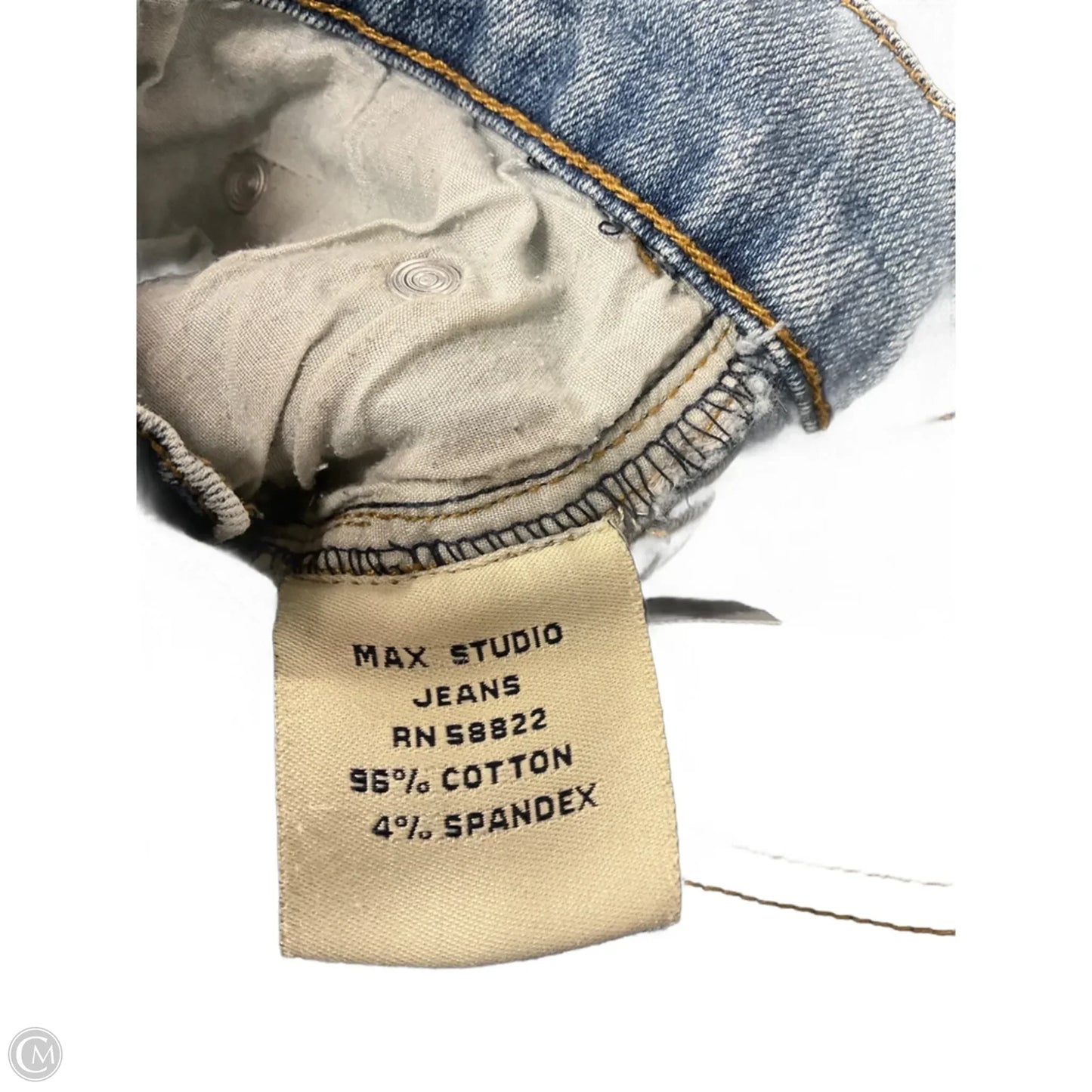 Jeans Boot Cut By Max Studio In Blue Denim, Size: 10