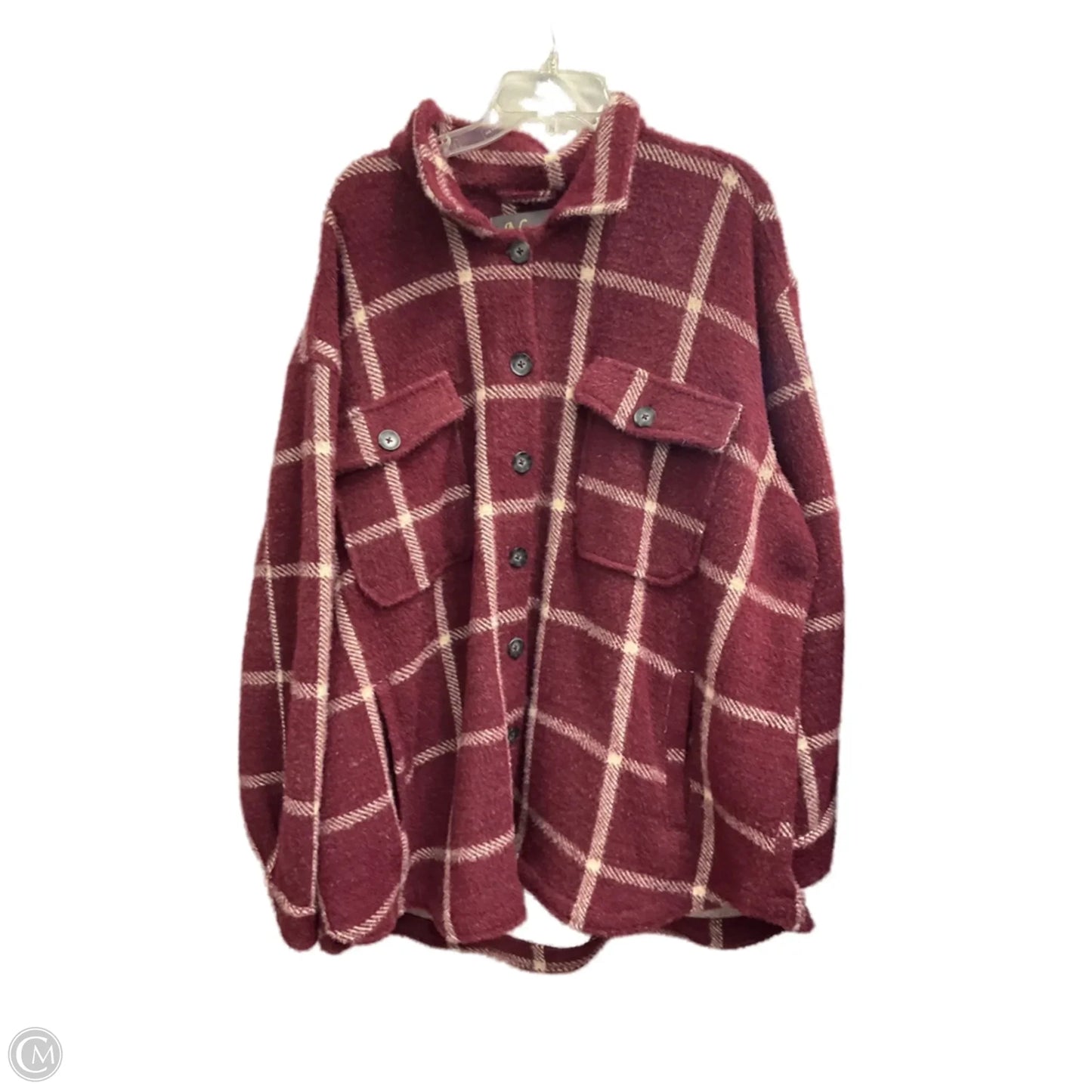Jacket Fleece By Natural Reflections In Red, Size: 2x