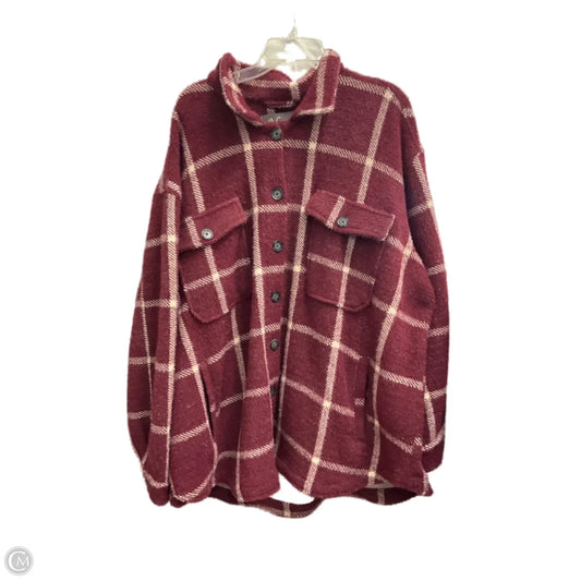 Jacket Fleece By Natural Reflections In Red, Size: 2x