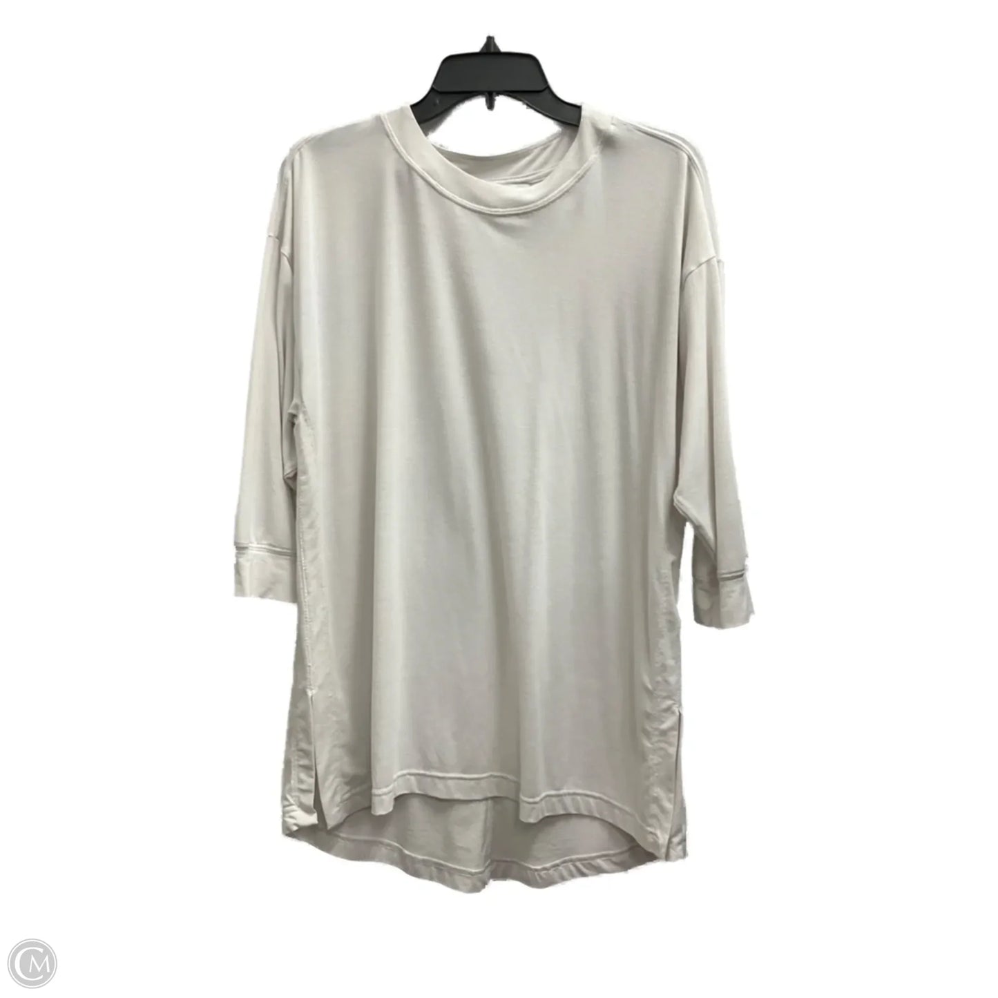 Athletic Top Long Sleeve Crewneck By Athleta In White, Size: S