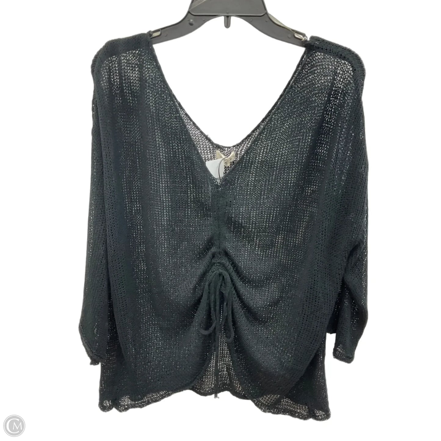 Top Long Sleeve By Pol In Black, Size: S