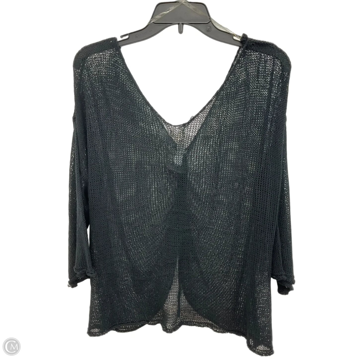 Top Long Sleeve By Pol In Black, Size: S