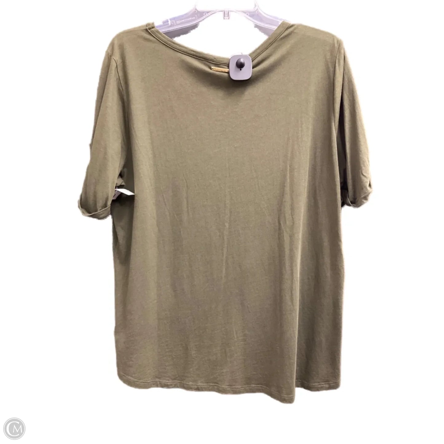 Top Short Sleeve Designer By Michael Kors In Green, Size: Xl