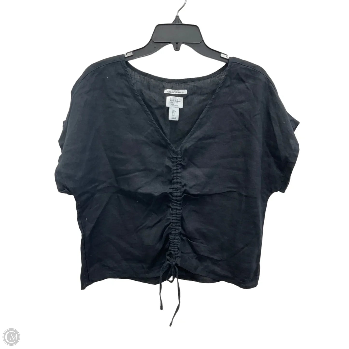Top Sleeveless By Nicole Miller In Black, Size: L