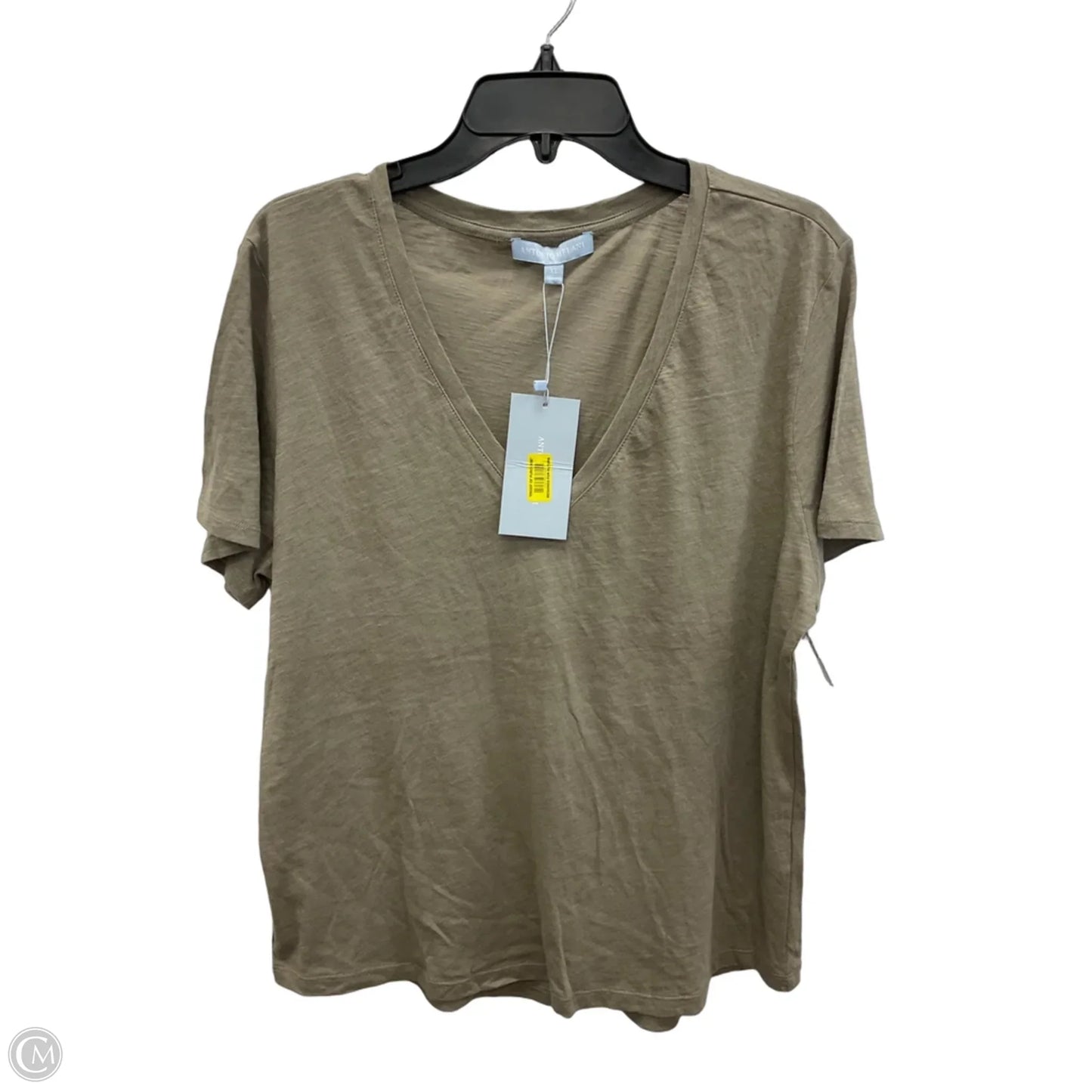 Top Short Sleeve By Antonio Melani In Brown, Size: Xl
