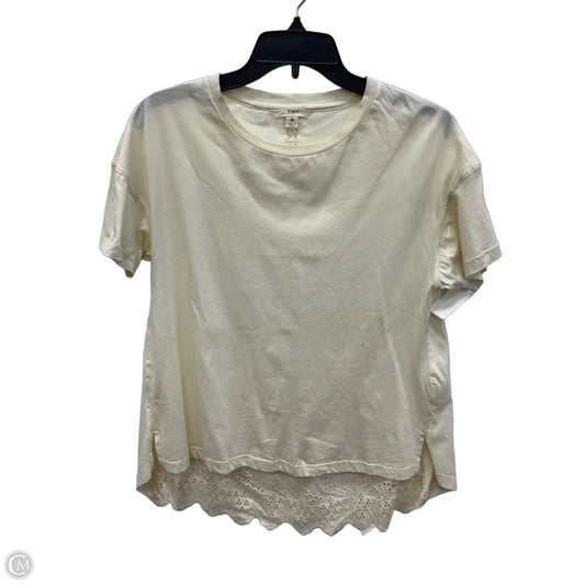 Top Short Sleeve By Tiny In White, Size: S