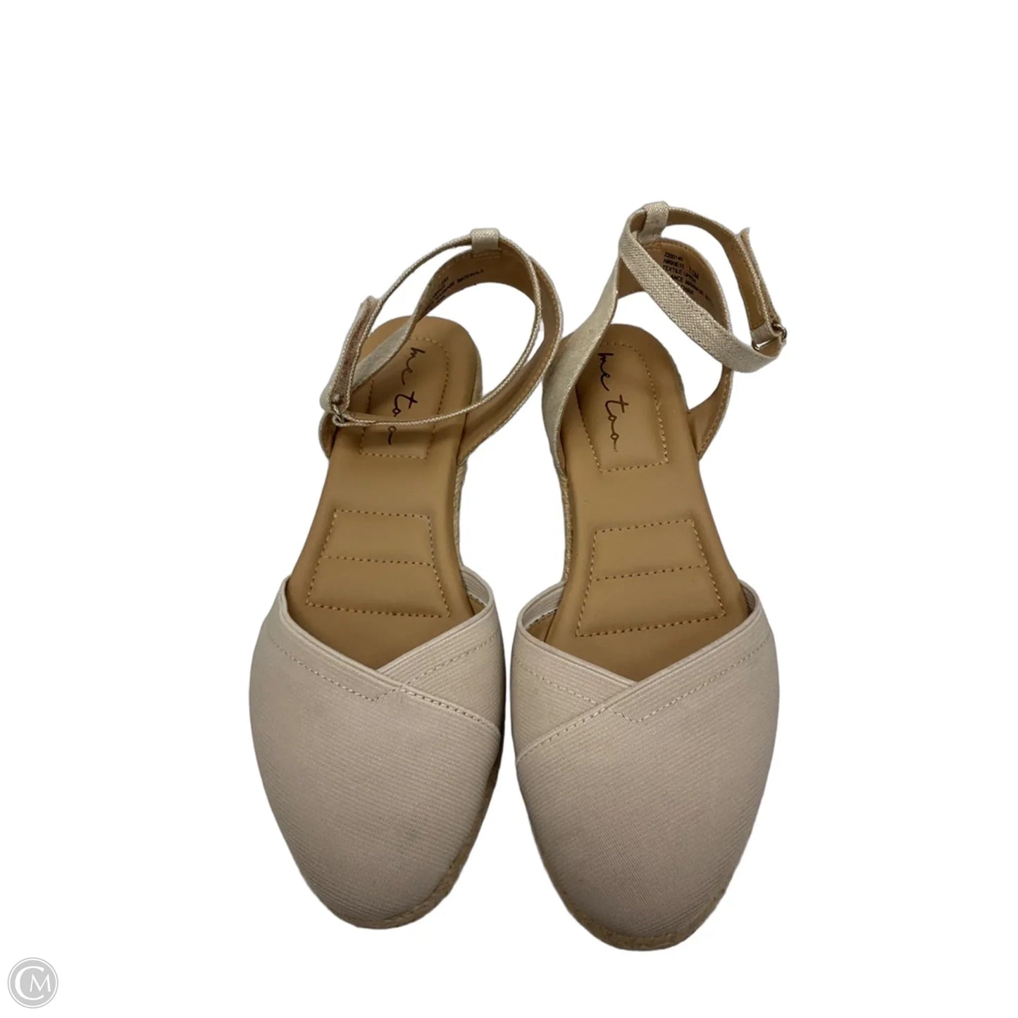 Sandals Heels Wedge By Me Too In Tan, Size: 7.5