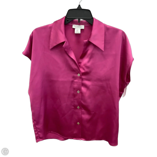 Blouse Short Sleeve By Rachel Zoe In Pink, Size: S