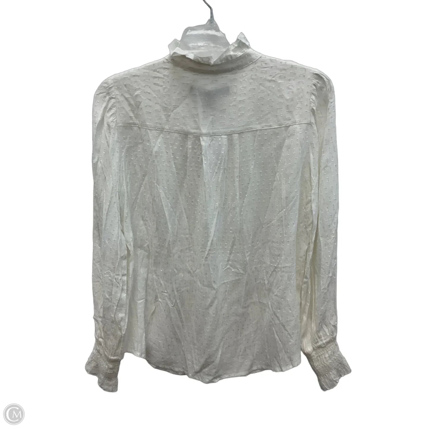 Top Long Sleeve By White House Black Market In White, Size: S