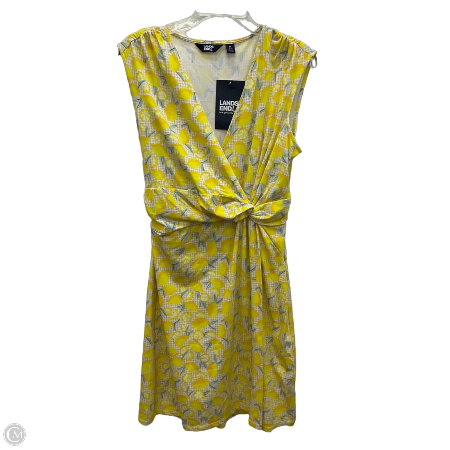 Dress Casual Short By Lands End In Yellow, Size: M