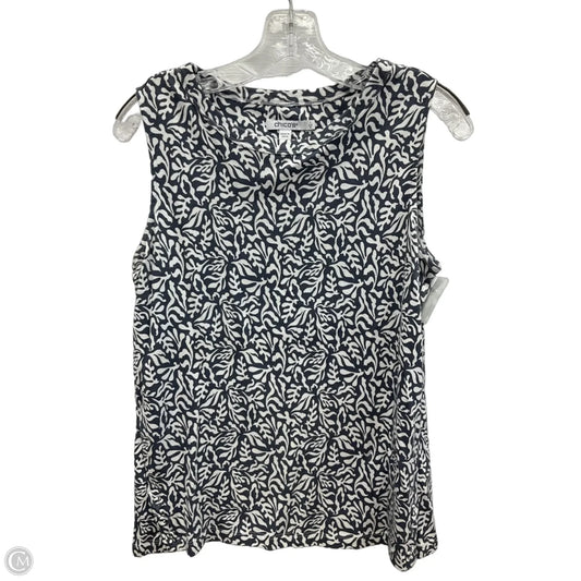 Top Sleeveless By Chicos In Grey, Size: M