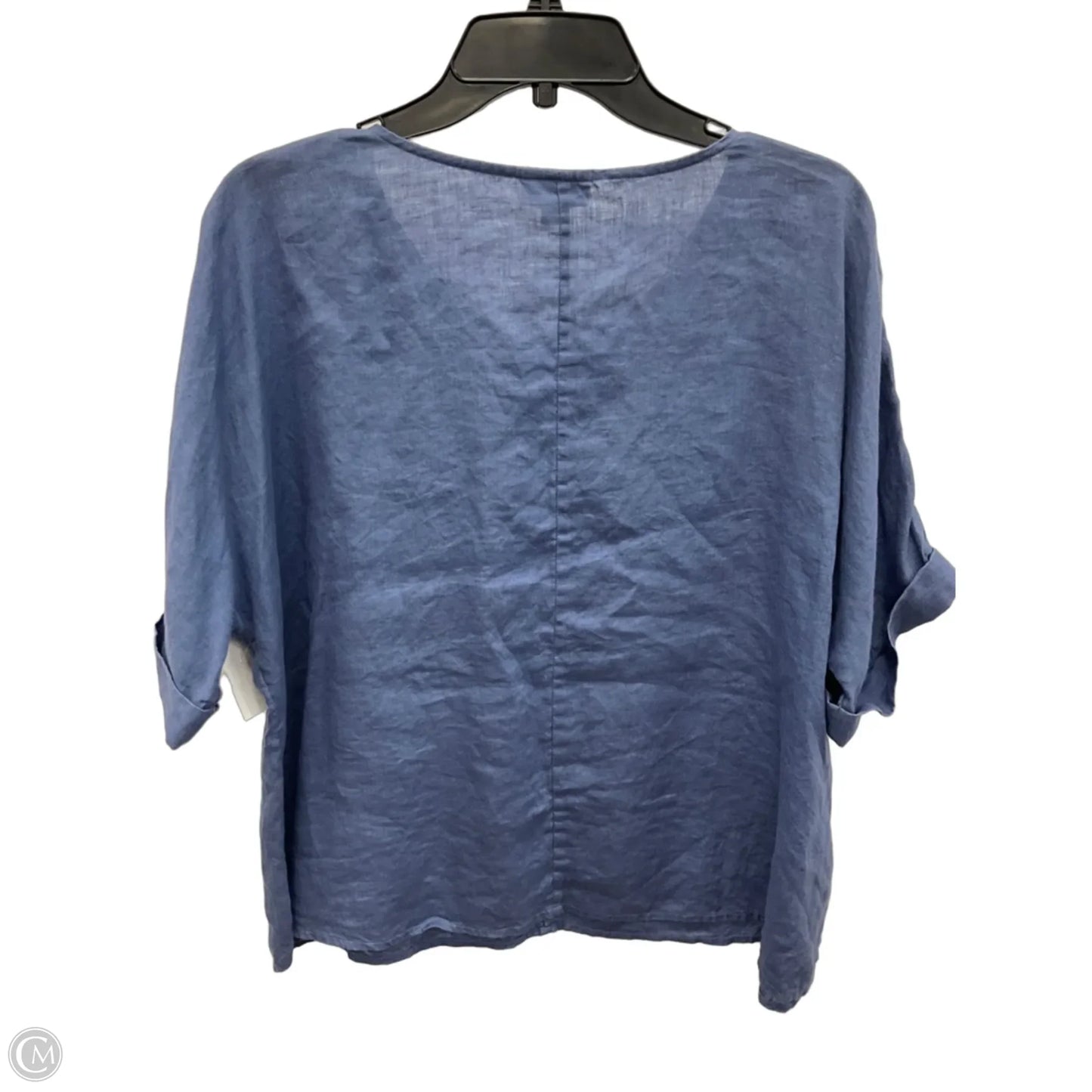 Top Short Sleeve By Pure Jill In Grey, Size: Mp