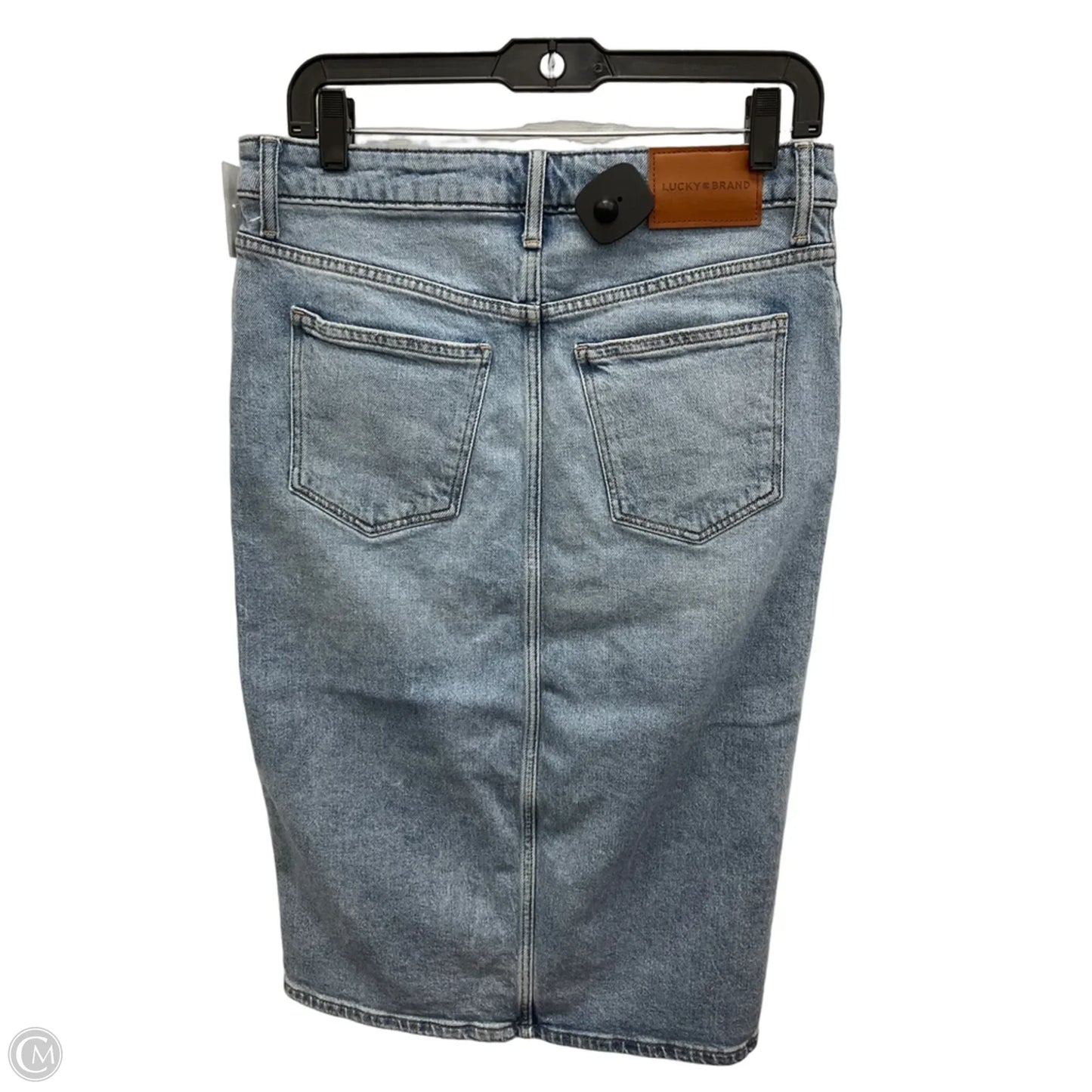 Skirt Midi By Lucky Brand In Blue Denim, Size: 8
