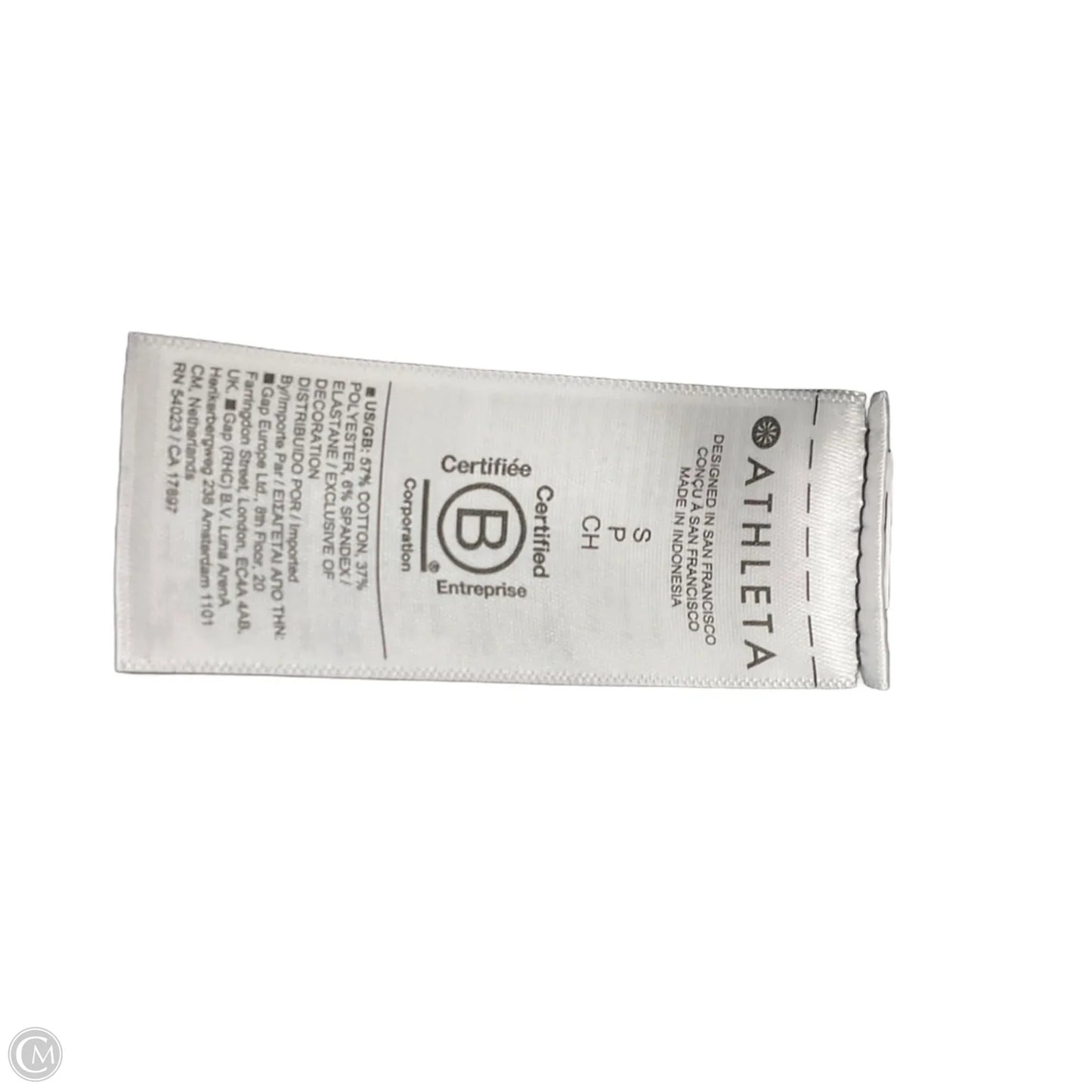 Top Sleeveless By Athleta In Black, Size: S