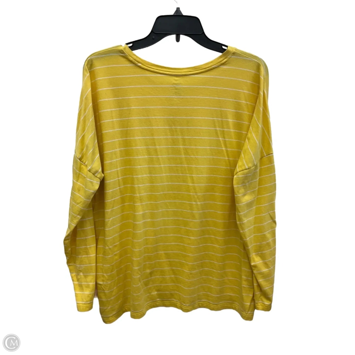 Top Long Sleeve By Banana Republic In Yellow, Size: Xl