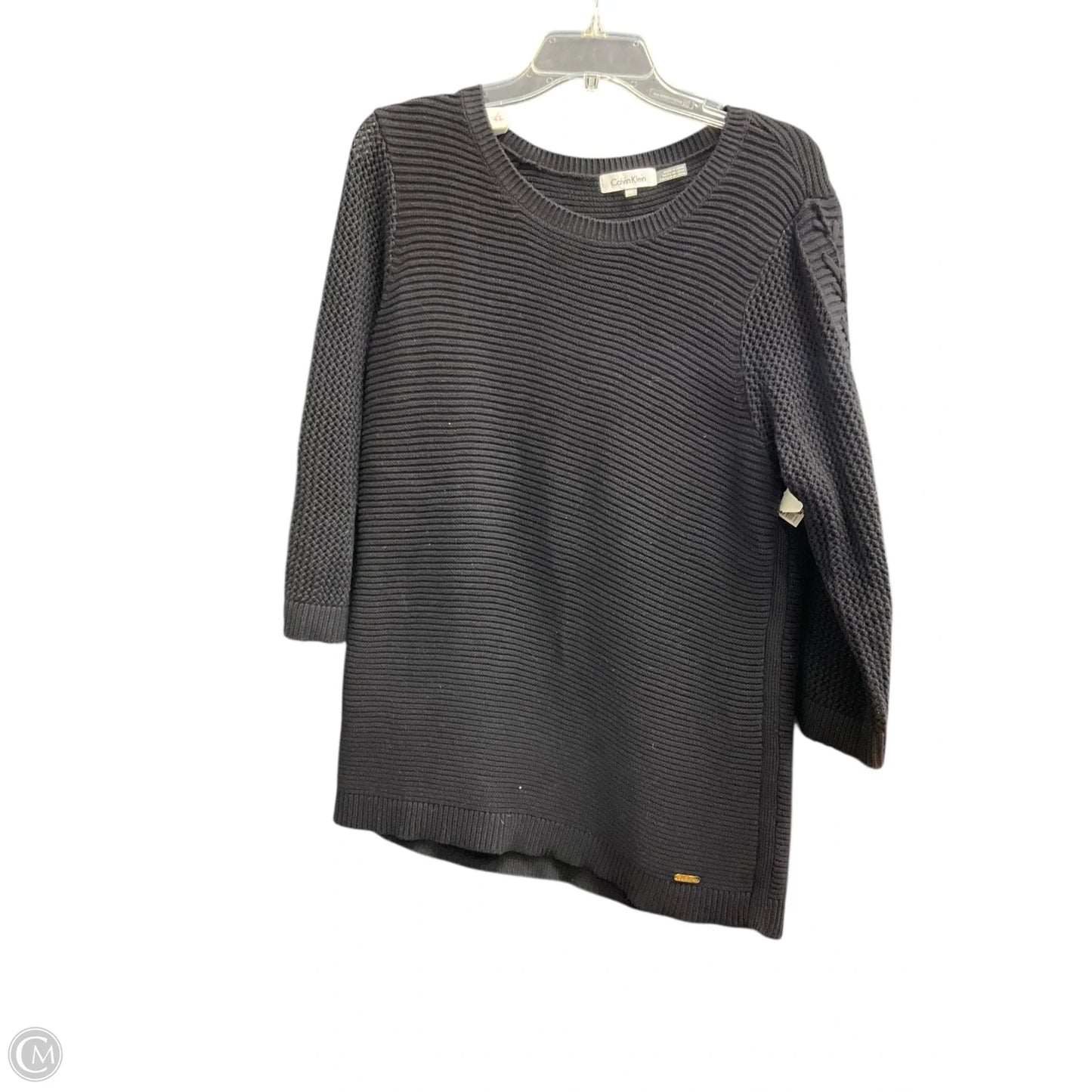 Sweater By Calvin Klein In Black, Size: L