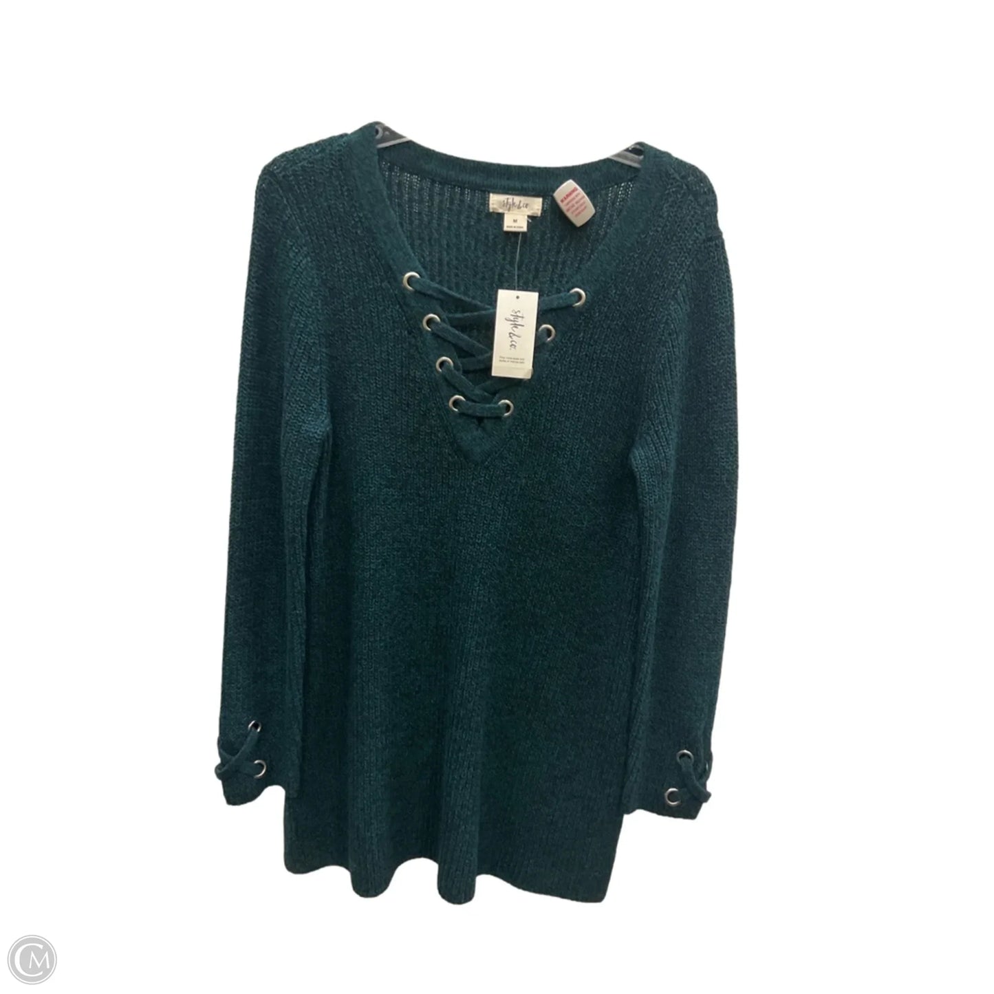 Sweater By Style And Company In Green, Size: M