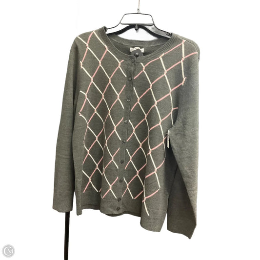 Cardigan By Croft And Barrow In Grey, Size: L