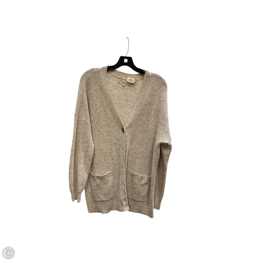 Cardigan By Loft In Cream, Size: L