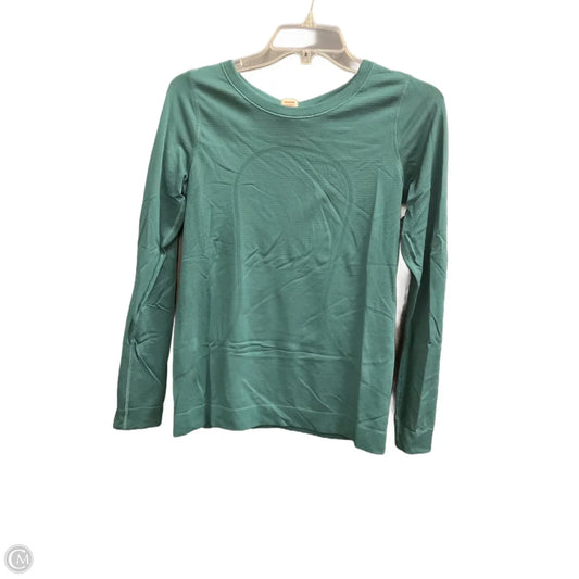 Athletic Top Long Sleeve Crewneck By Lululemon In Green, Size: S