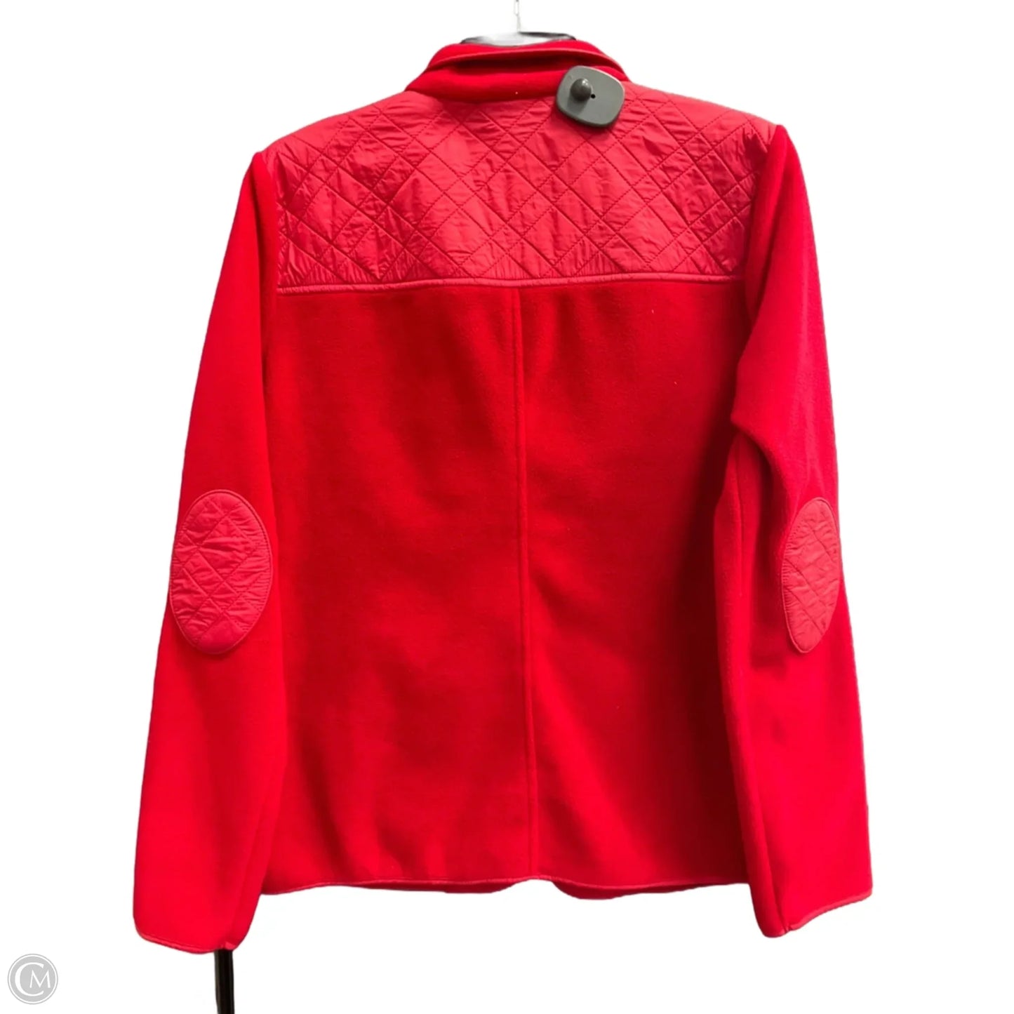 Jacket Fleece By Talbots In Red, Size: M