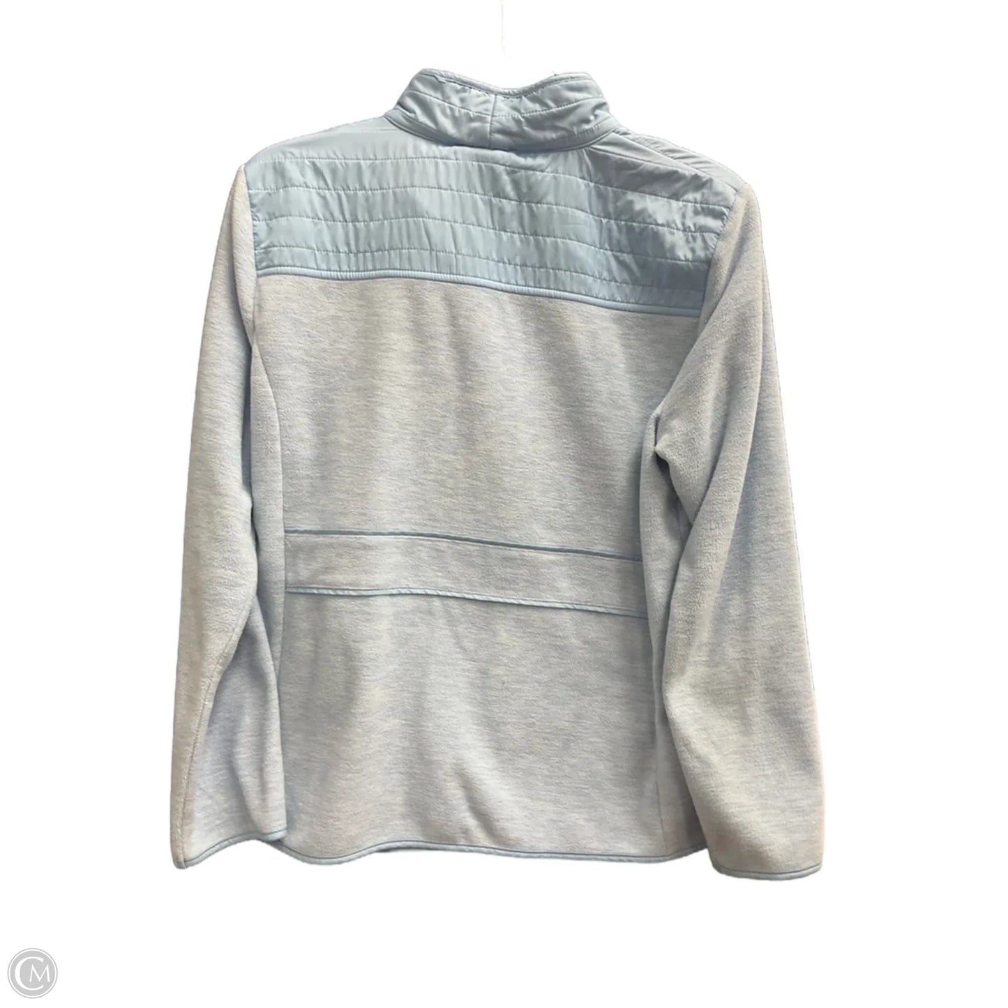 Jacket Fleece By Talbots In Blue, Size: L