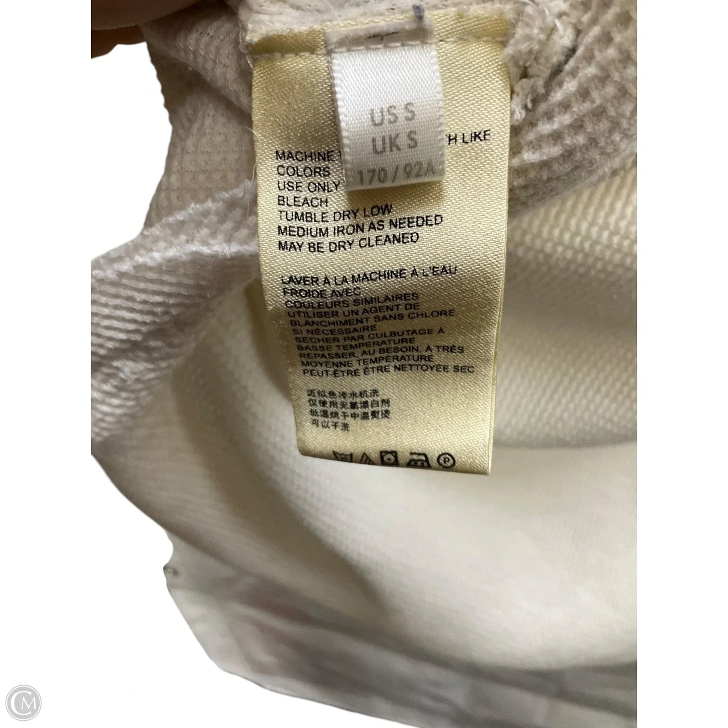 Top Long Sleeve By Maeve In White, Size: S