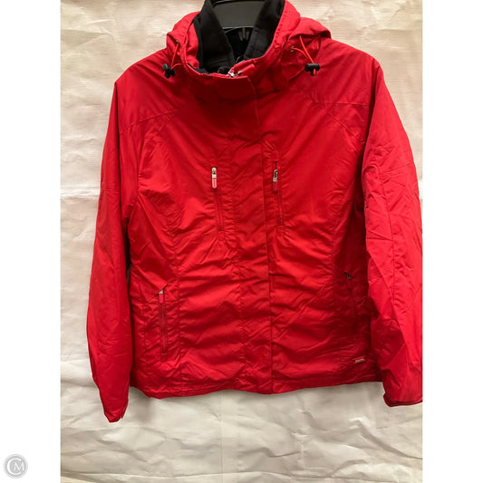 Coat Parka By Calvin Klein Performance In Red, Size: M