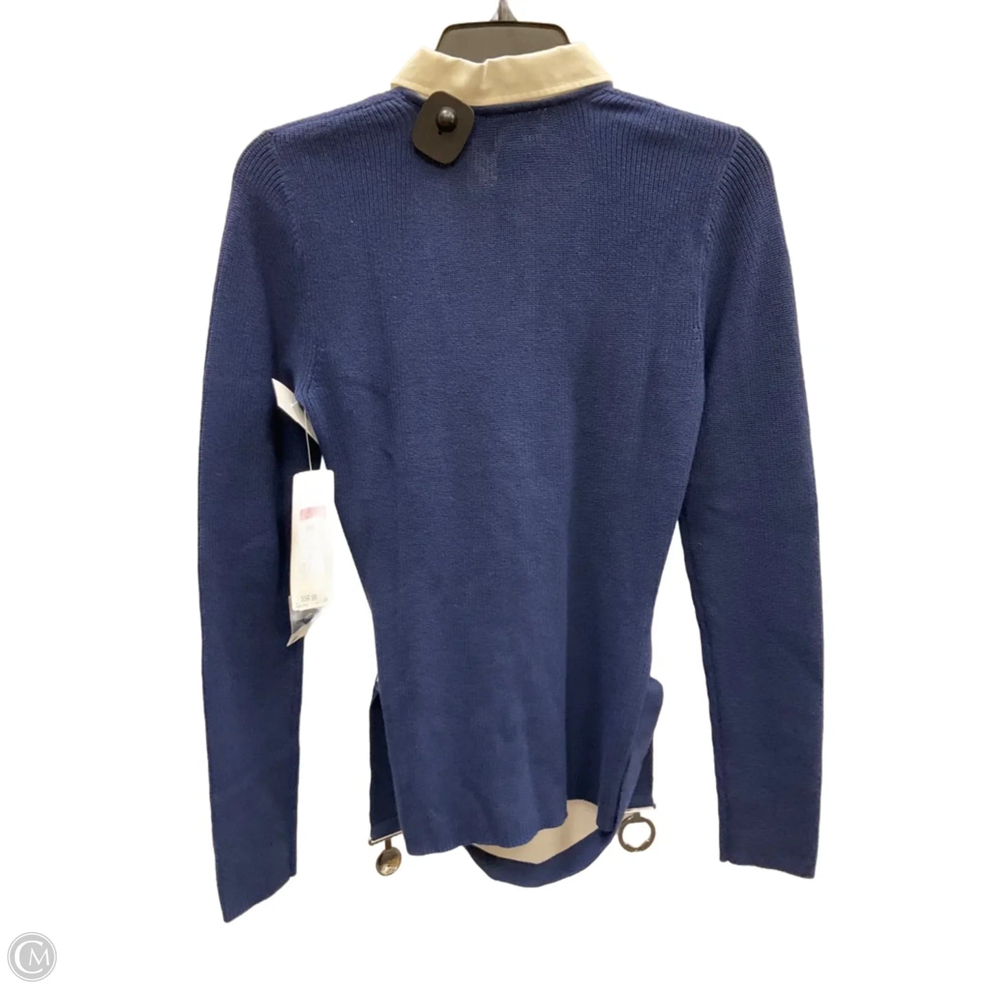 Top Long Sleeve By Lauren By Ralph Lauren In Blue, Size: M