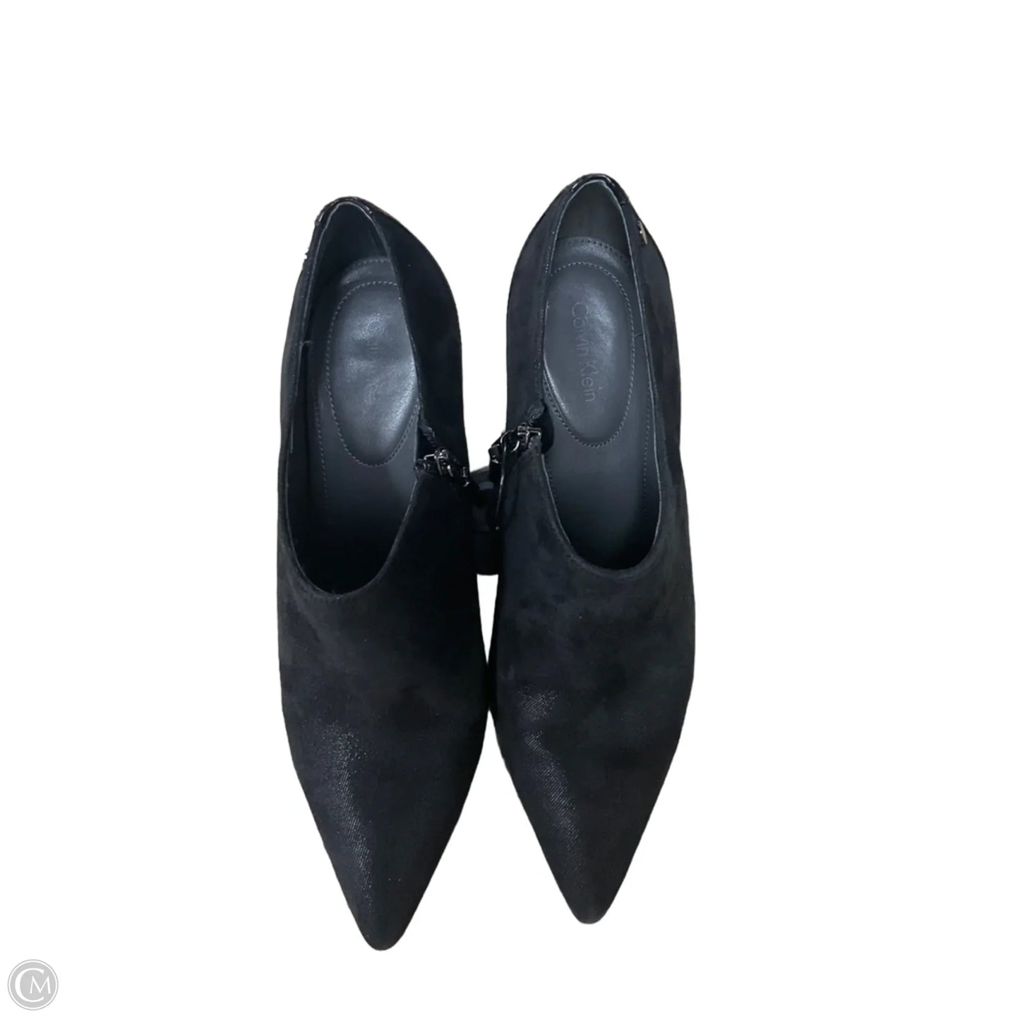 Boots Ankle Heels By Calvin Klein In Black, Size: 9