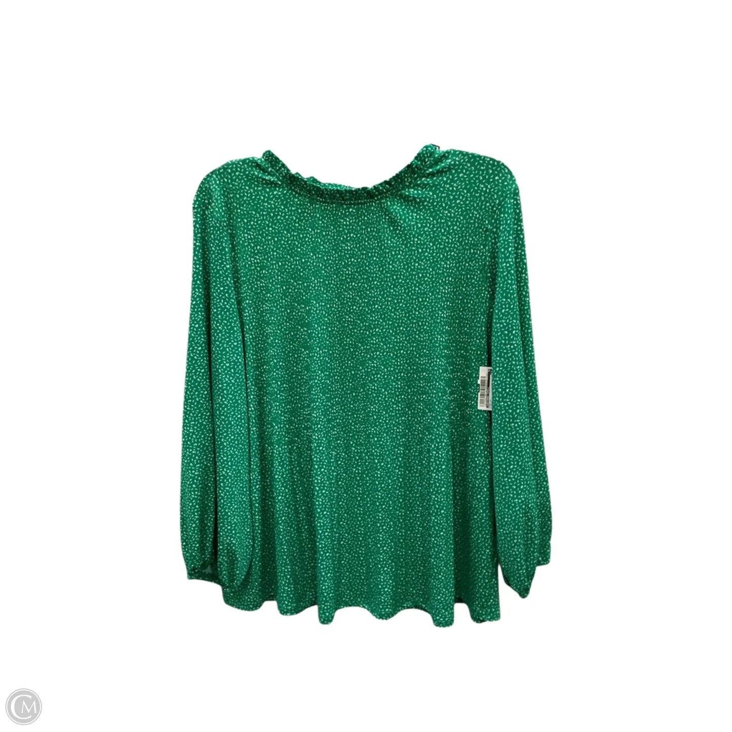 Top Long Sleeve By Adrianna Papell In Green, Size: Xl