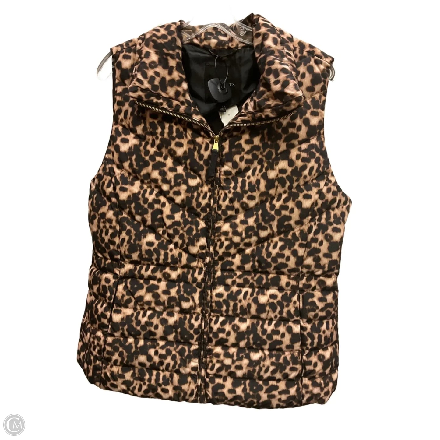 Vest Puffer & Quilted By Talbots In Animal Print, Size: L