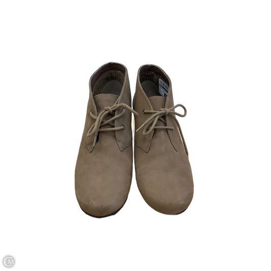 Boots Ankle Heels By Abeo In Brown, Size: 8