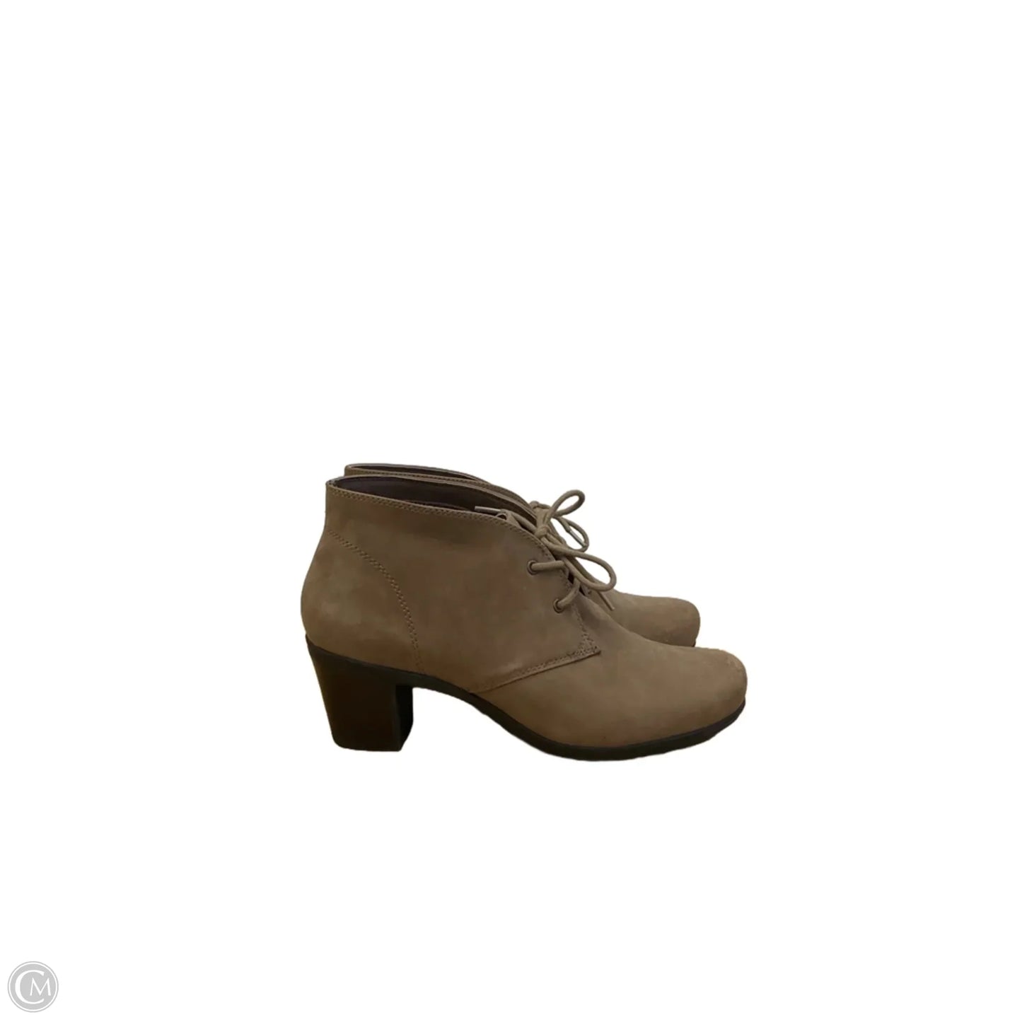 Boots Ankle Heels By Abeo In Brown, Size: 8
