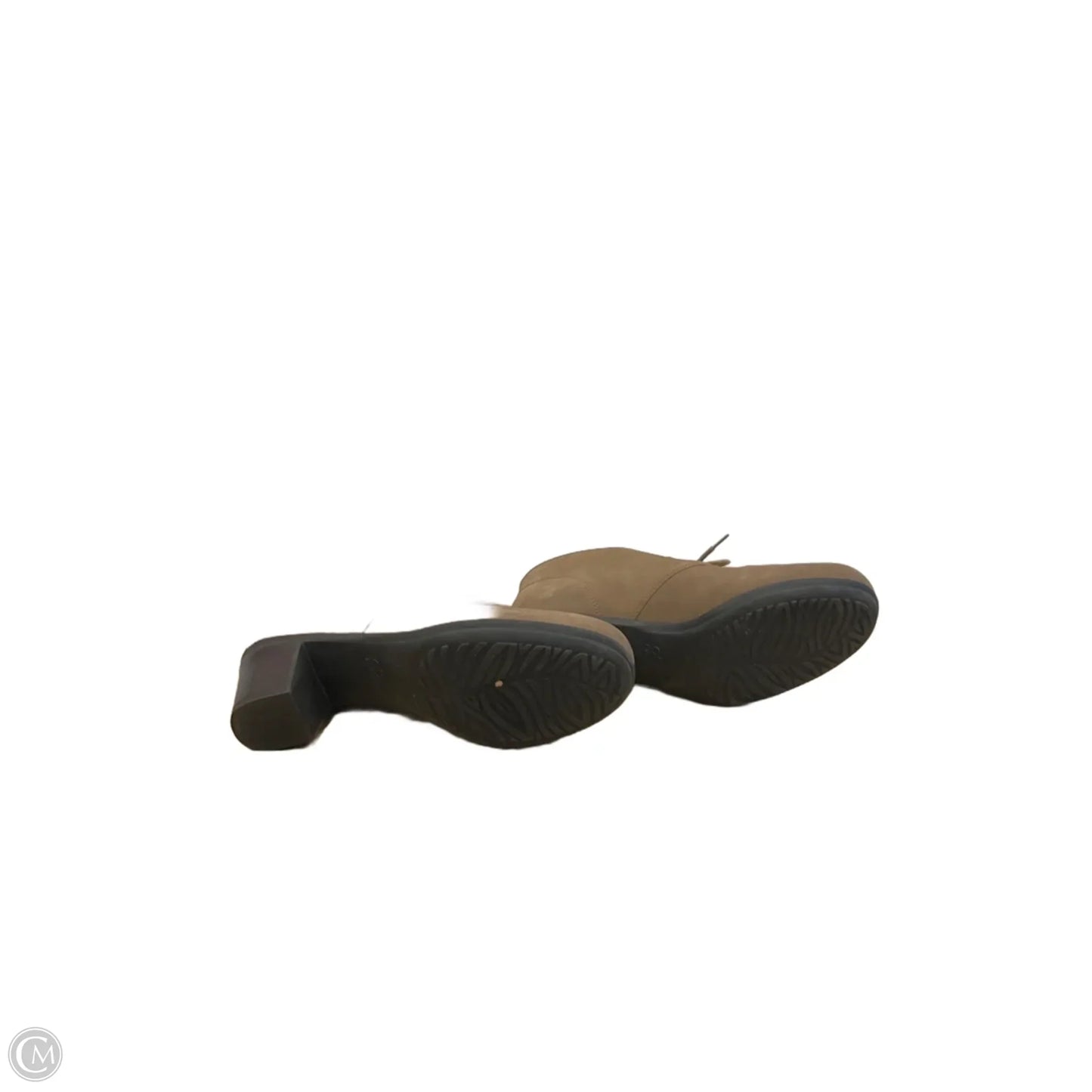 Boots Ankle Heels By Abeo In Brown, Size: 8