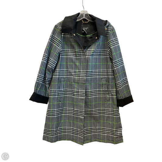 Coat Designer By Kate Spade In Black & Green, Size: L
