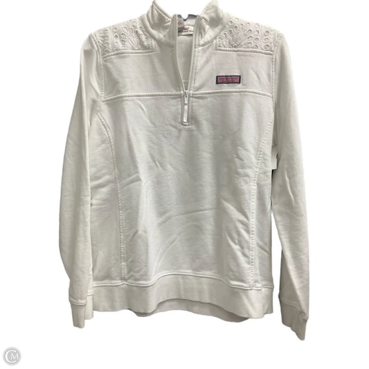 Sweatshirt Collar By Vineyard Vines In White, Size: 8p