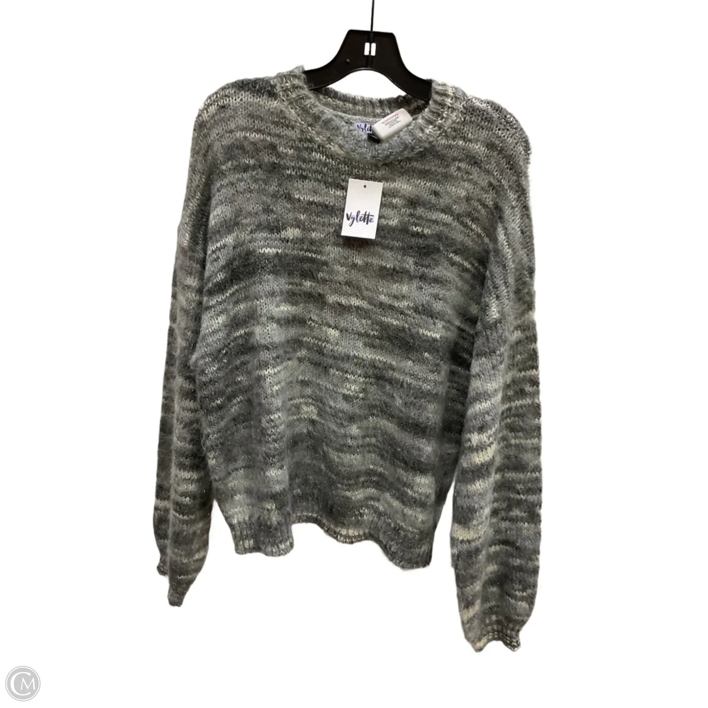 Sweater By Clothes Mentor In Grey, Size: 1x