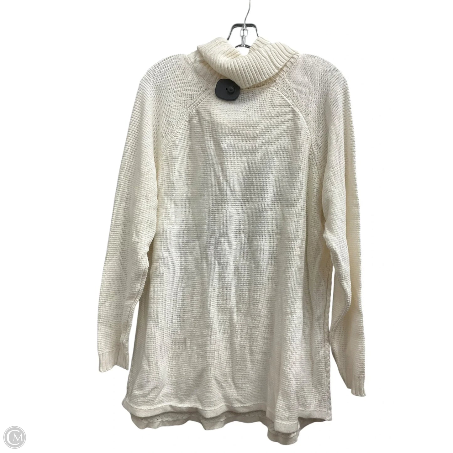 Sweater By Lane Bryant In White, Size: 18
