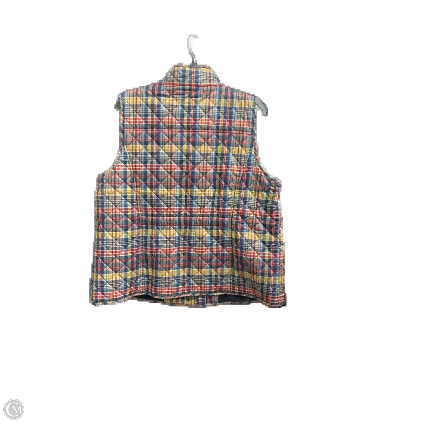 Vest Puffer & Quilted By Talbots In Plaid Pattern, Size: 1x