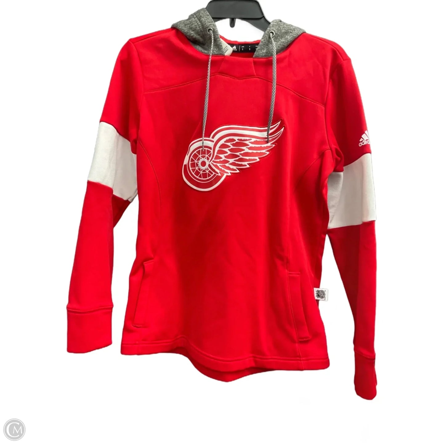 Sweatshirt Hoodie By Adidas In Red, Size: S