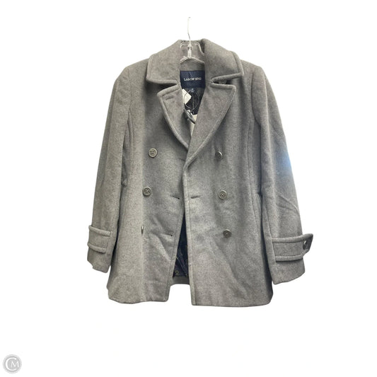 Coat Trench Coat By Lands End In Grey, Size: 2p